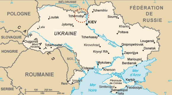 Carte de la rpublique d'Ukraine