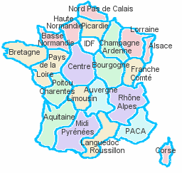 Carte de France cliquable